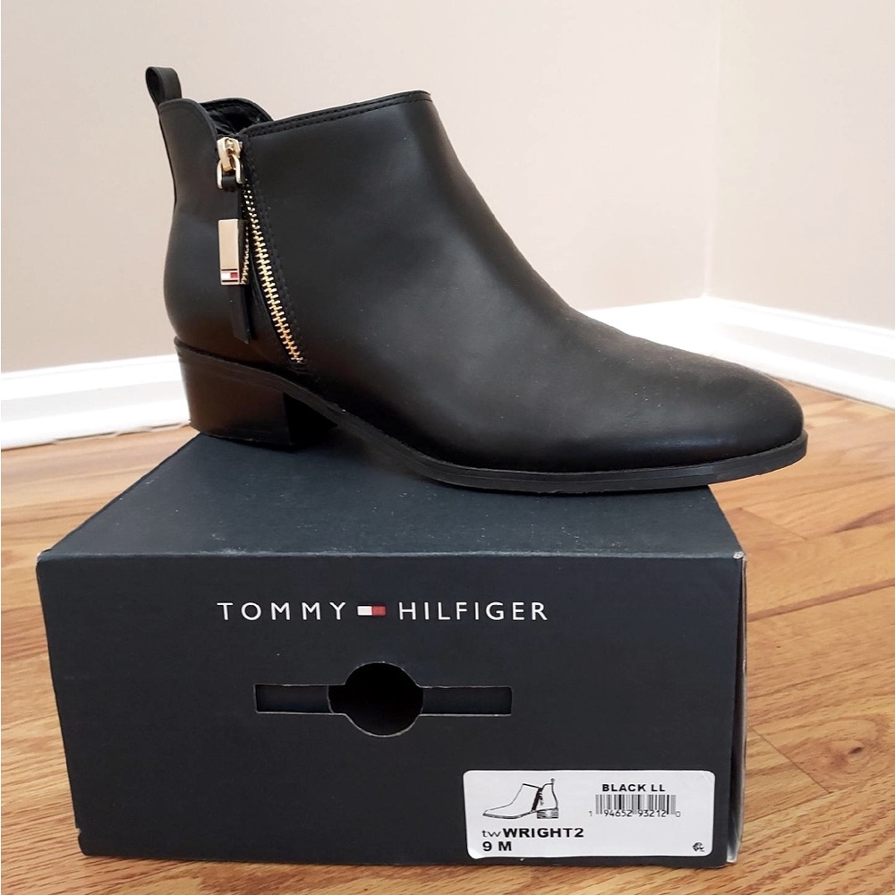 Tommy Hilfiger Black Ankle Bootie
